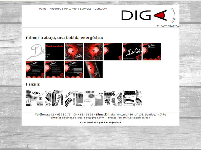 Website “Diga Diseño”