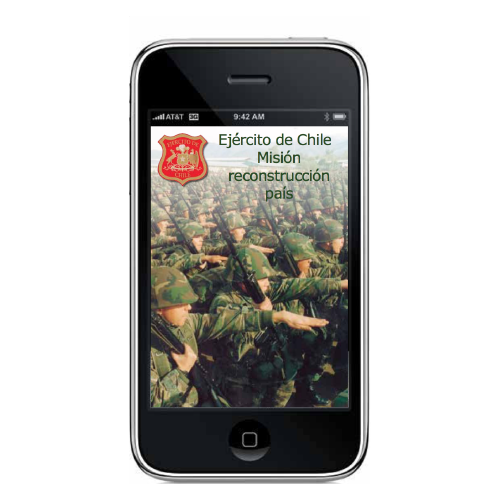 iPhone app “Ejercito”