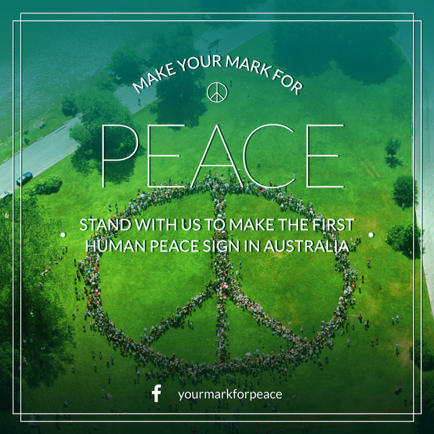 Social media “Mark for peace”