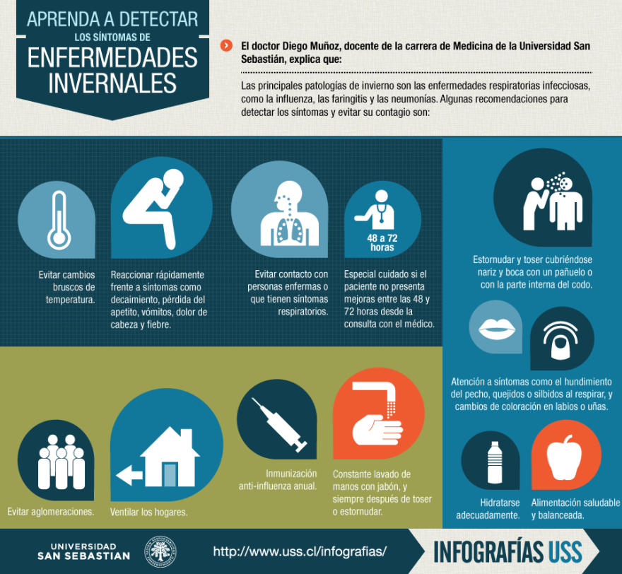 Infographic Enfermedades Invernales Luz Riquelme Product Design