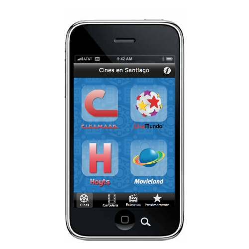 iPhone app “Cines”